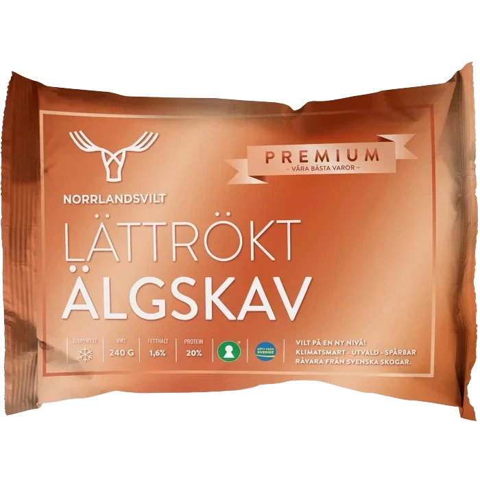 Älgskav lättrökt 240g Norrlandsvilt