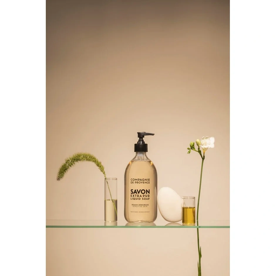 COMPAGNIE DE PROVENCE SAVON Liquid Marseille Soap Refill Sensitive Skin Liquid Hand Refill Soap 495 ml