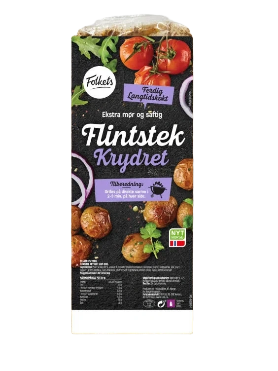 Svin Flintstek Krydret Sous Vide Ca1kg Folkets