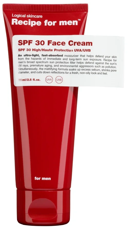 Recipe For Men SPF30 Face Cream 75 ml