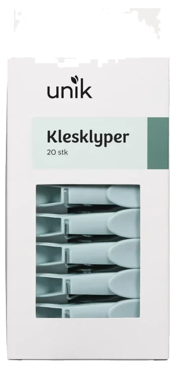 Klesklyper Plast 20stk Unik