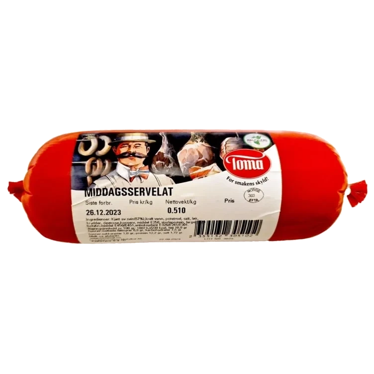 Middagsservelat Snabb Ca500g Toma Mat