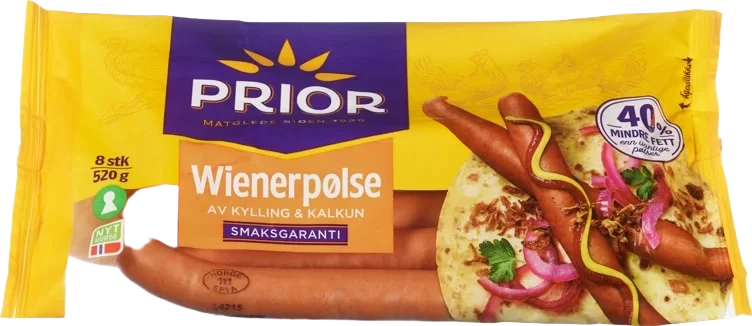 Wienerpølse Kylling/Kalkun 520g