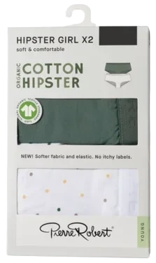 Cotton Hipster Jr Girl Oceanteal-white 158-164