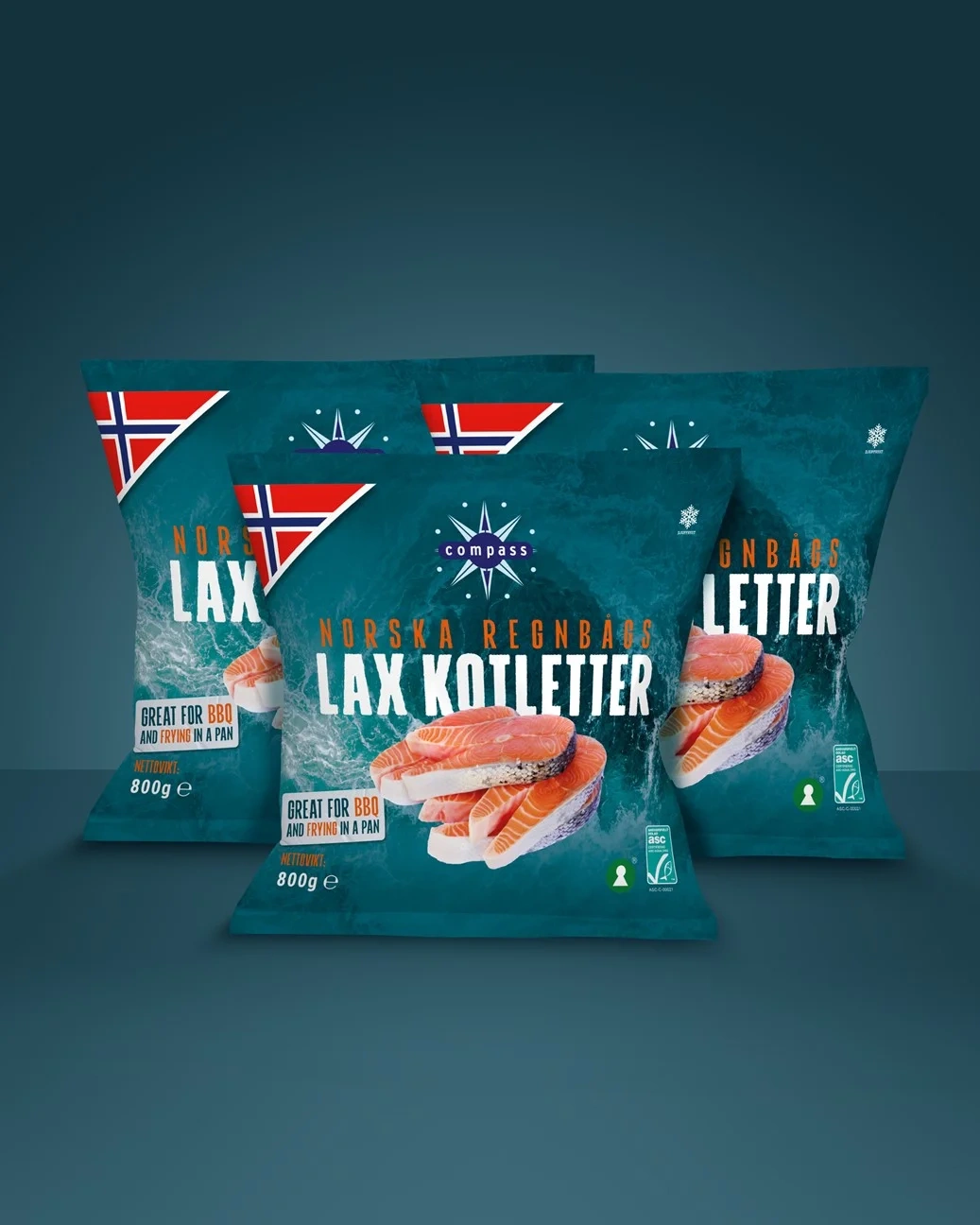 Compass Norska regnbågslax koteletter ASC