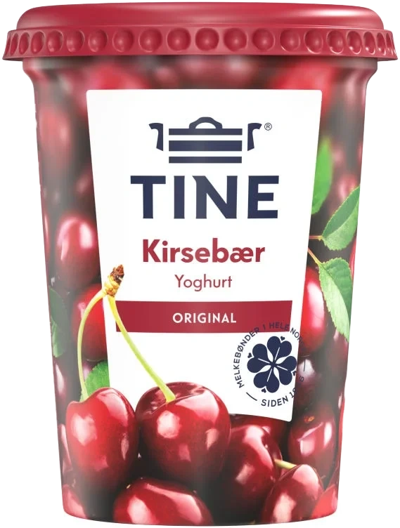 Yoghurt Kirsebær 500g Tine