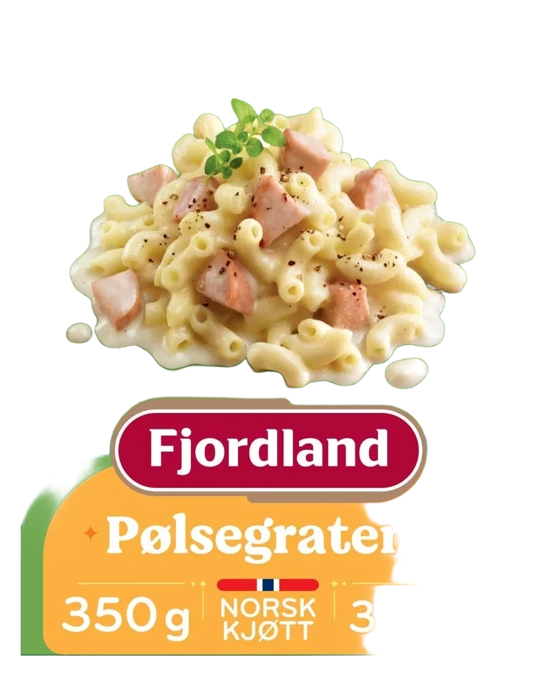 Pølsegrateng Med makaroni og ostesaus, 350 g