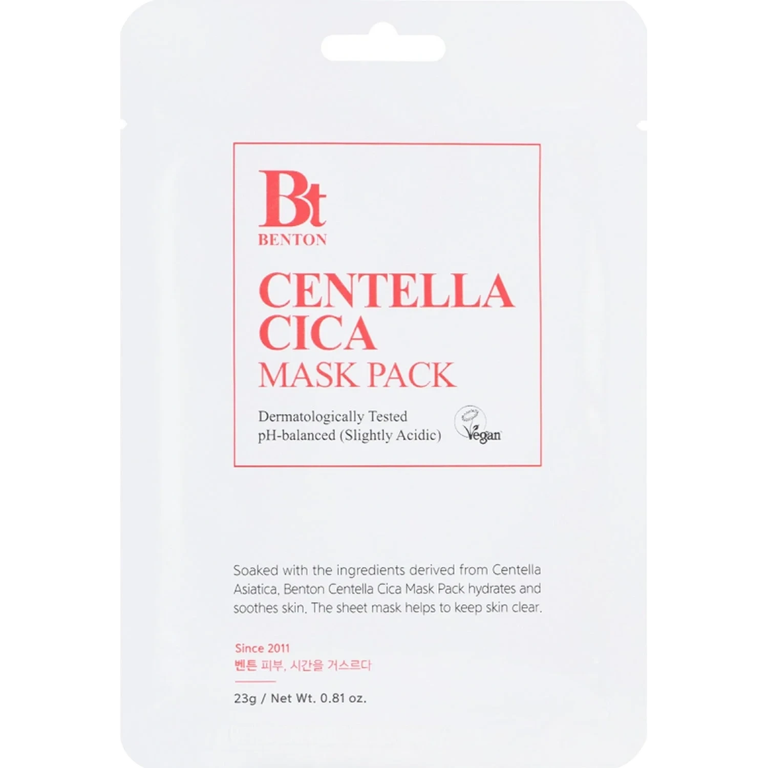 Benton Goodbye Redness Centella Sheet Mask