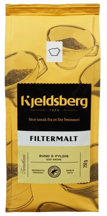Kjeldsberg kaffe filtermalt  250g