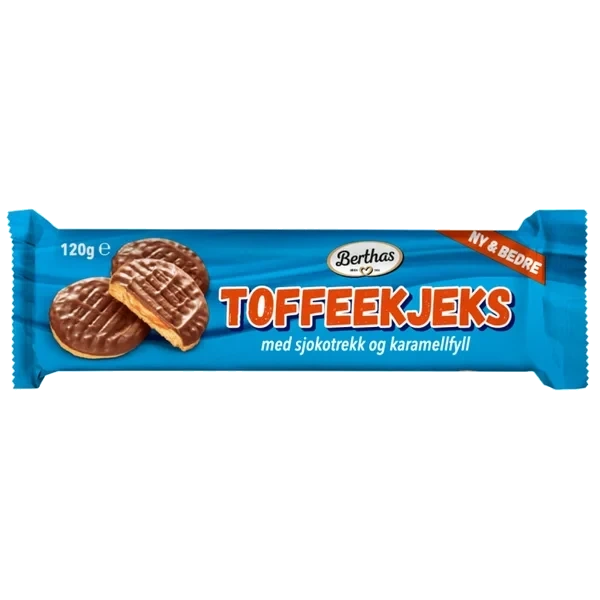 Toffee Kjeks 120g Berthas