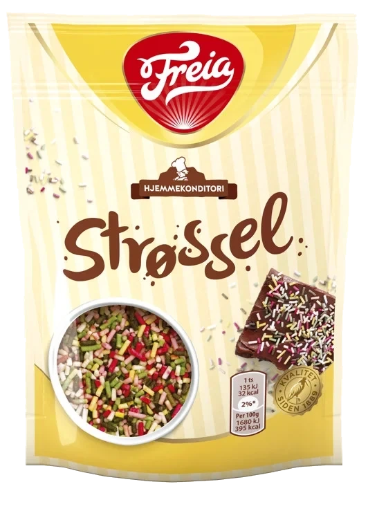Strøssel Flerfarget 100g Freia