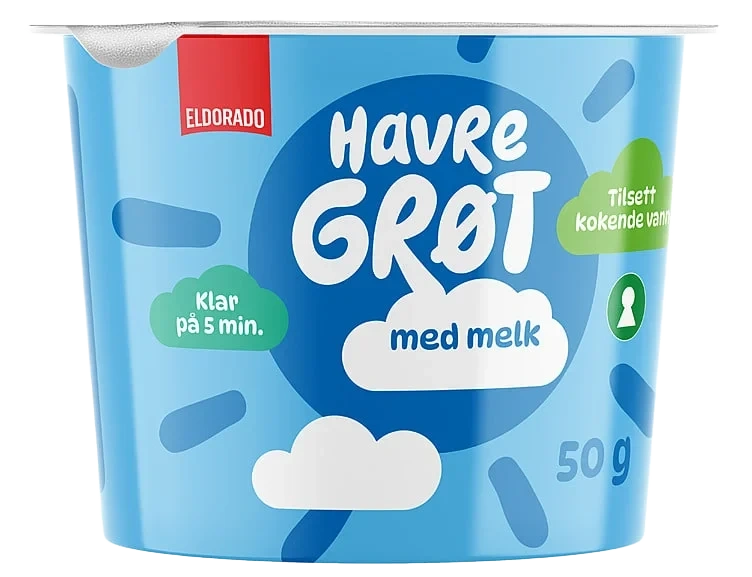 Havregrøt med Melk 50g Eldorado