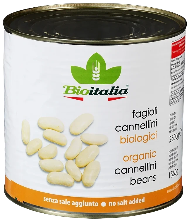 Bioitalia Cannelini Bønner 2600g Økologisk