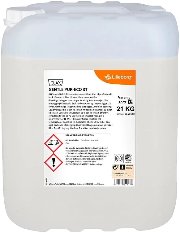 Omo Clax gentle pur-eco 3t finvask