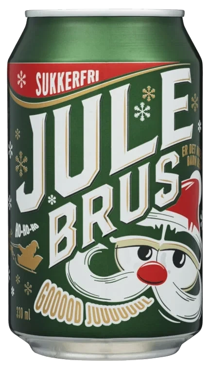 Julebrus u/Sukker 0,33l boks