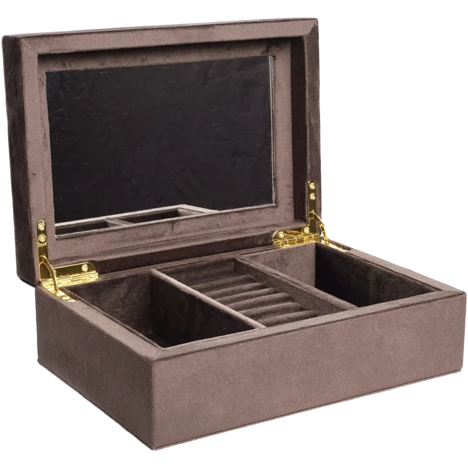 Dark Velvet Jewellery Box Large