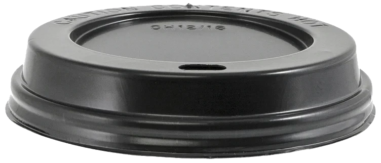 Plastlokk Svart 12oz 100stk