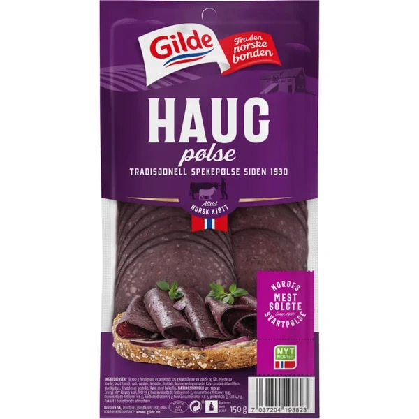 Haugpølse Skivet 150g Gilde