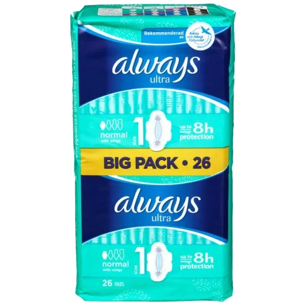 Always Ultra Nr 1 Normal+ 26stk Big Pack