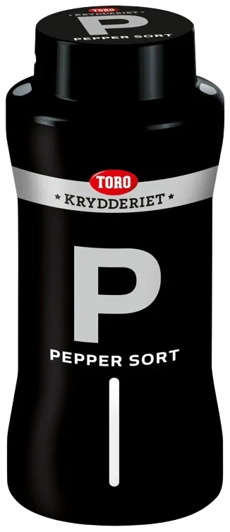Pepper Sort Hel 430g Toro Krydder