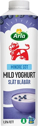 Mild yoghurt blåbär lättsockr 1.5%