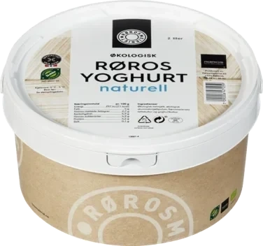 Røros yoghurt naturell økol. 2l