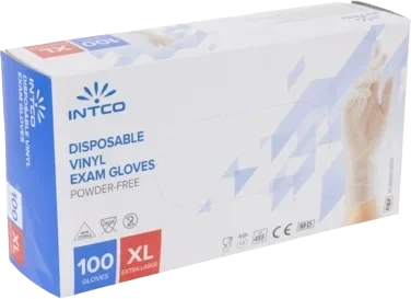 Vinyl Engangshansker Klar X-large u/pudder, 100stk