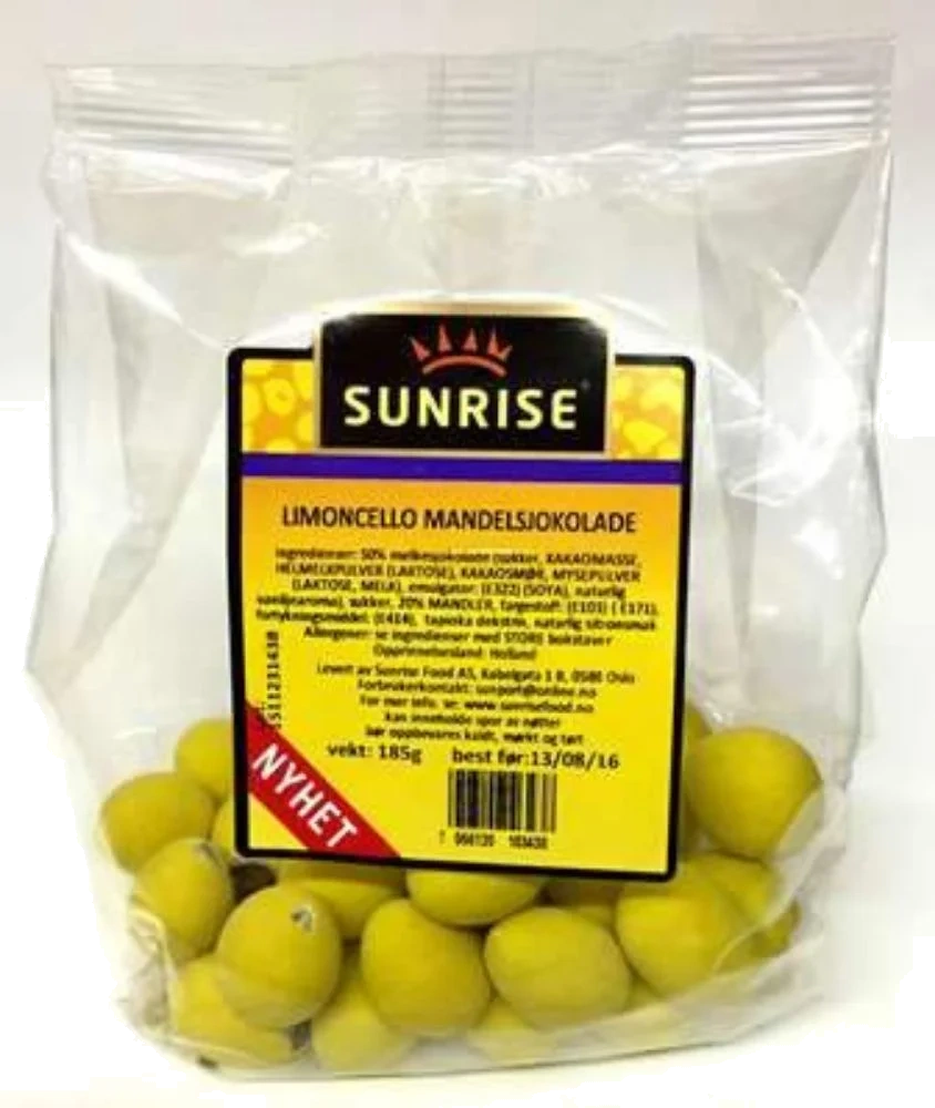 Sunrise Limoncello Mandelsjokolade 170g