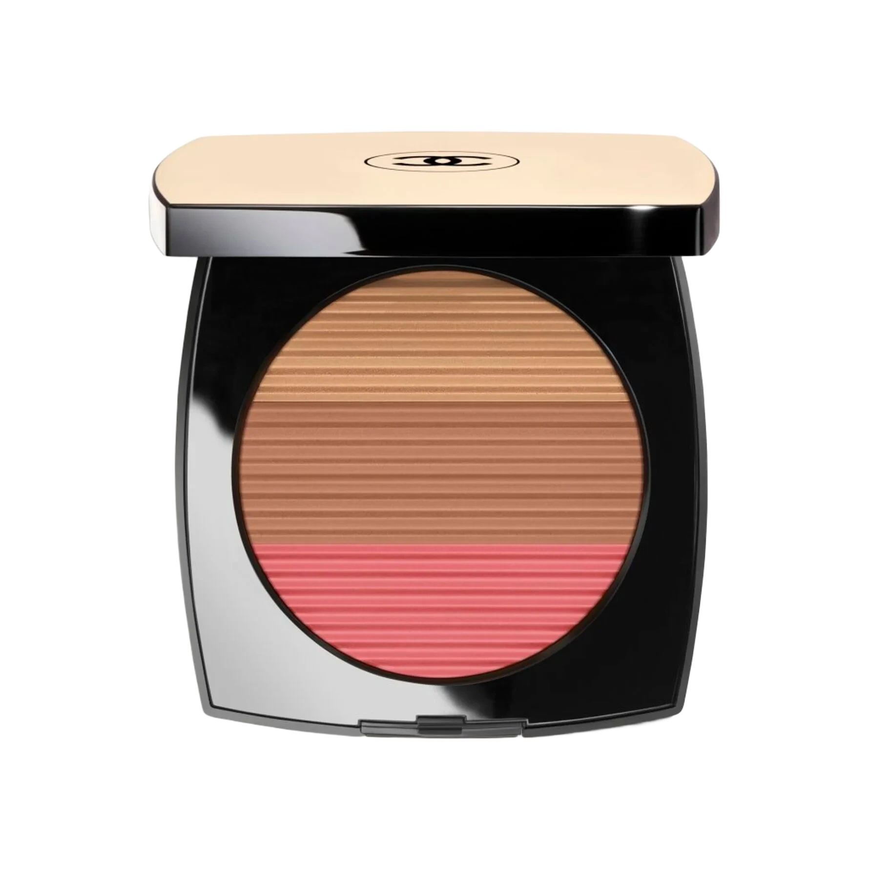 CHANEL Harmony Of Three Heatlhy Glow Powders. Bronzer, Blush And Highlighter. For Face And Décolleté. Oversize Format Medium Rose Gold