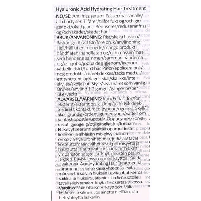 Hyaluronic Acid Hydrating Hair Treatment