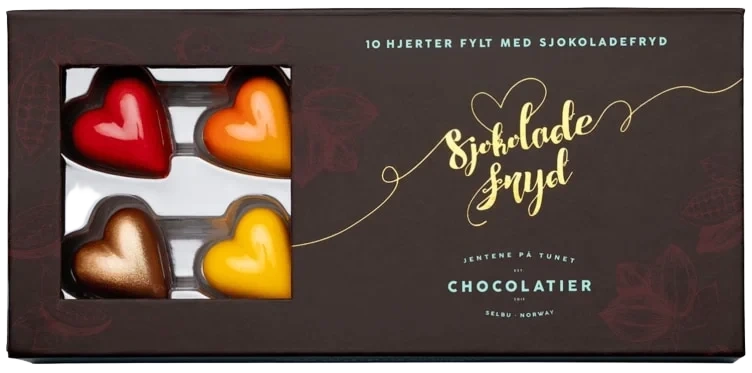 Sjokoladehjerter 10biter 120g Jentene På Tunet