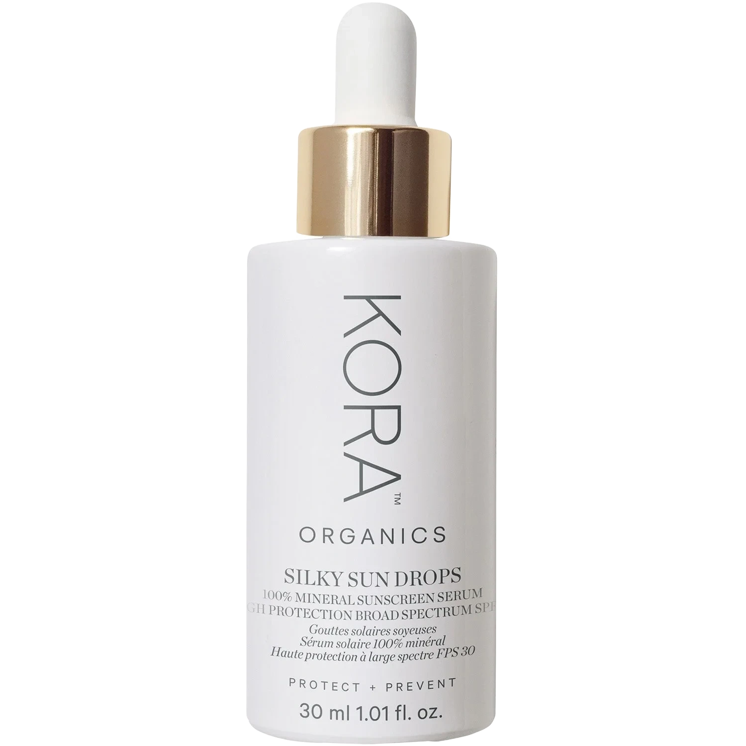 KORA Organics Silky Sun Drops 100% Mineral Sunscreen Serum