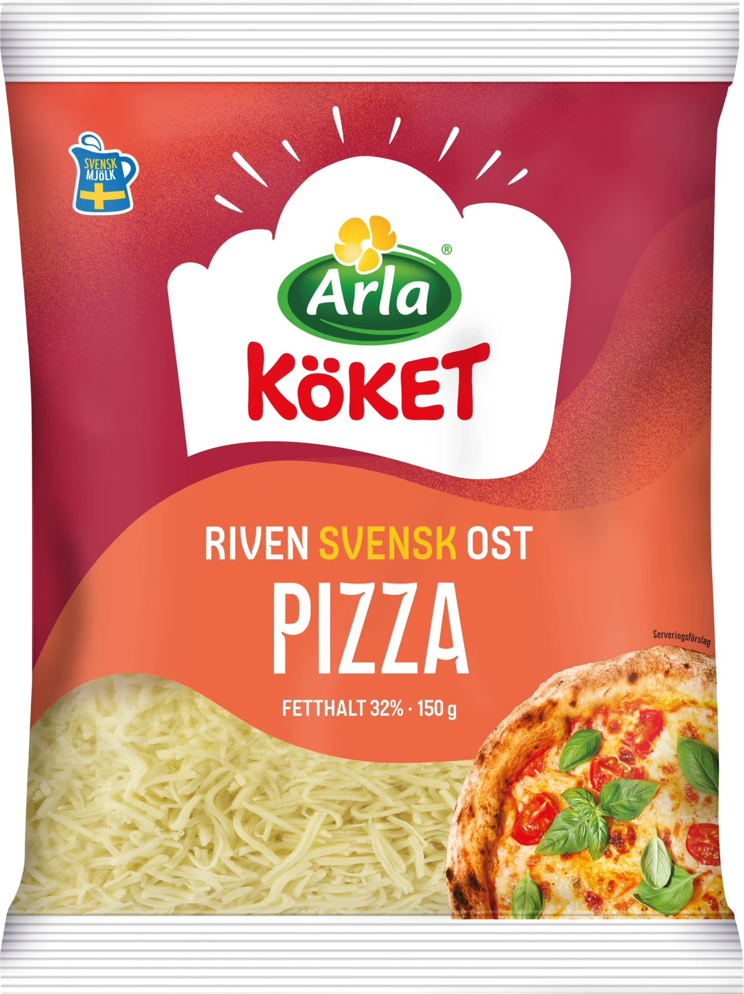 Riven ost pizza 32%