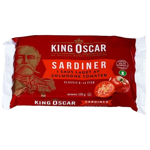 Sardiner i Tomat 106g King Oscar