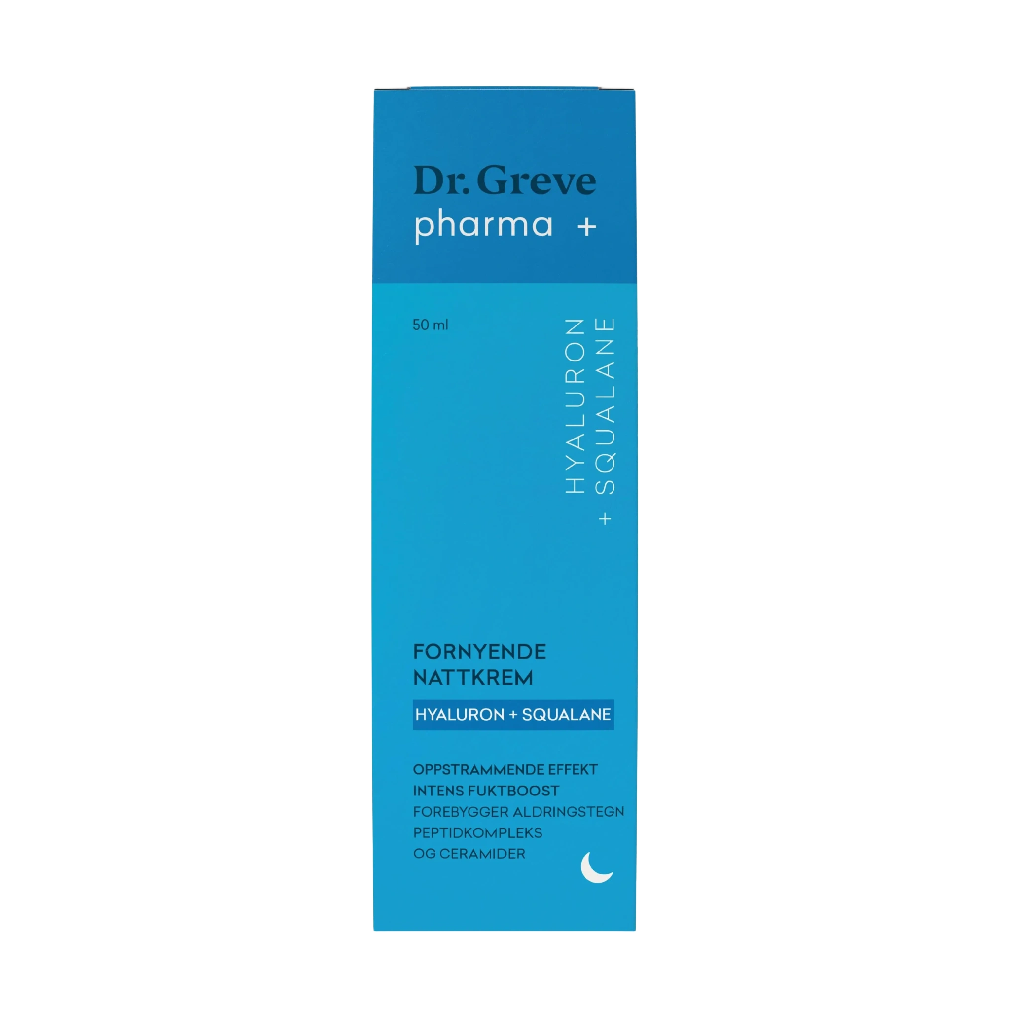 Dr. Greve Pharma Hyaluron + Squalane Fornyende Nattkrem, 50 ml