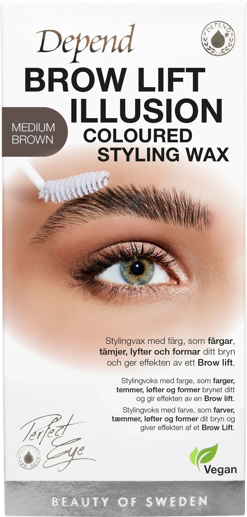 Depend Perfect Eye Brow Illusion Wax Medium Brown