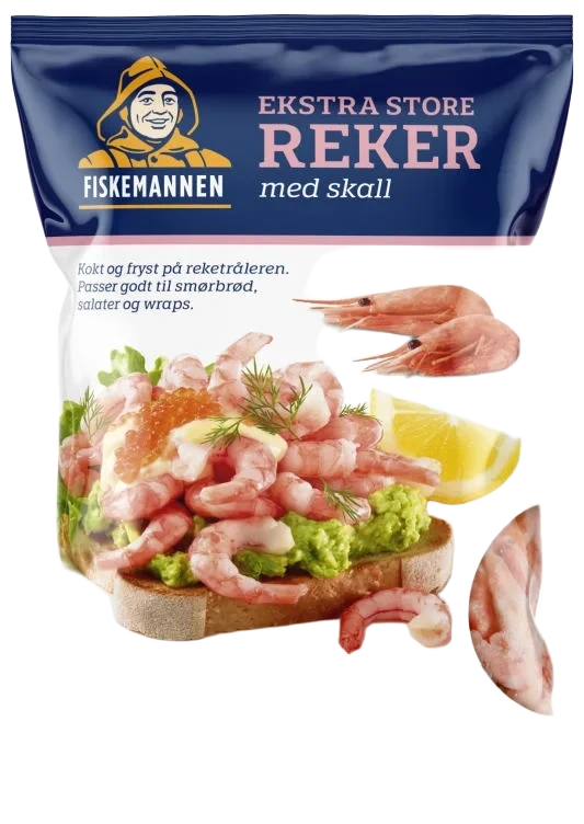 Reker Frosne m/skall 50/70 1kg Fiskemannen