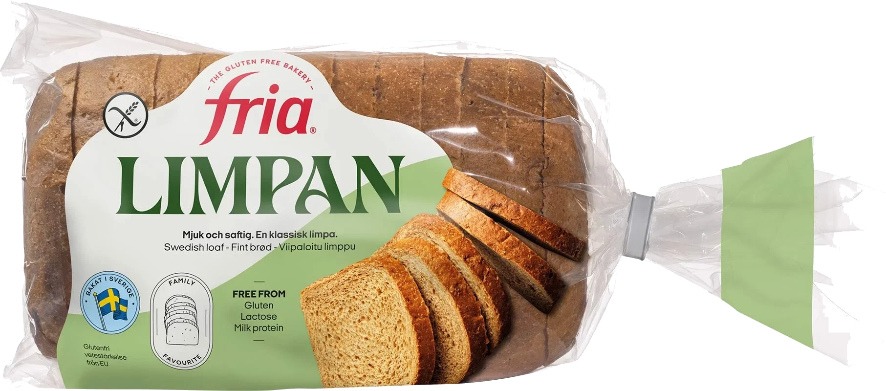 Mellomgrovtbrød Skåret glutenfri 500g Fria