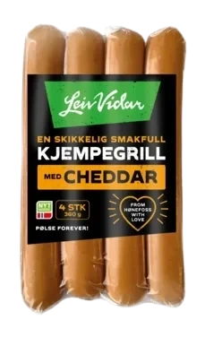 Kjempegrill Cheddar 360g Leiv Vidar