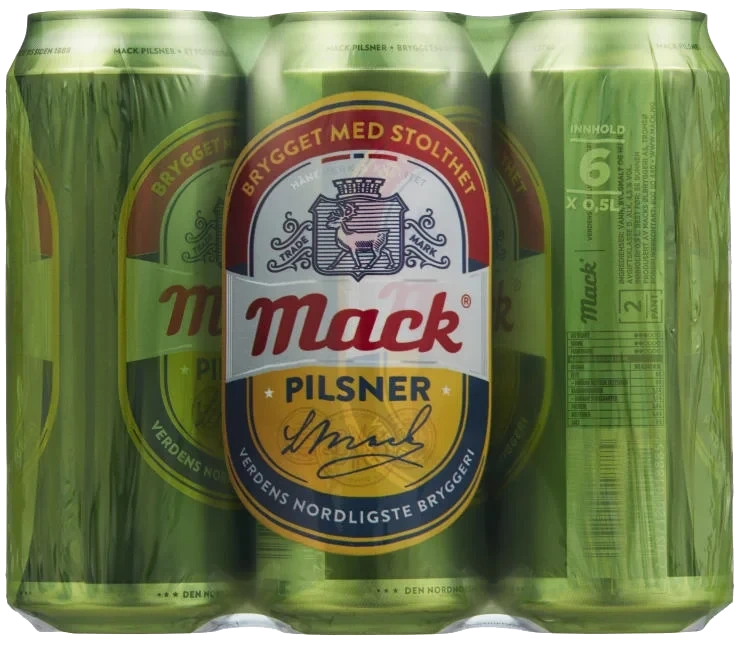 Mack Pilsnerøl 0,5lx6 boks