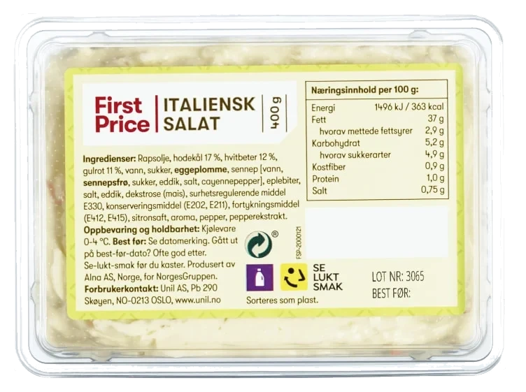 Italiensk Salat 400g First Price