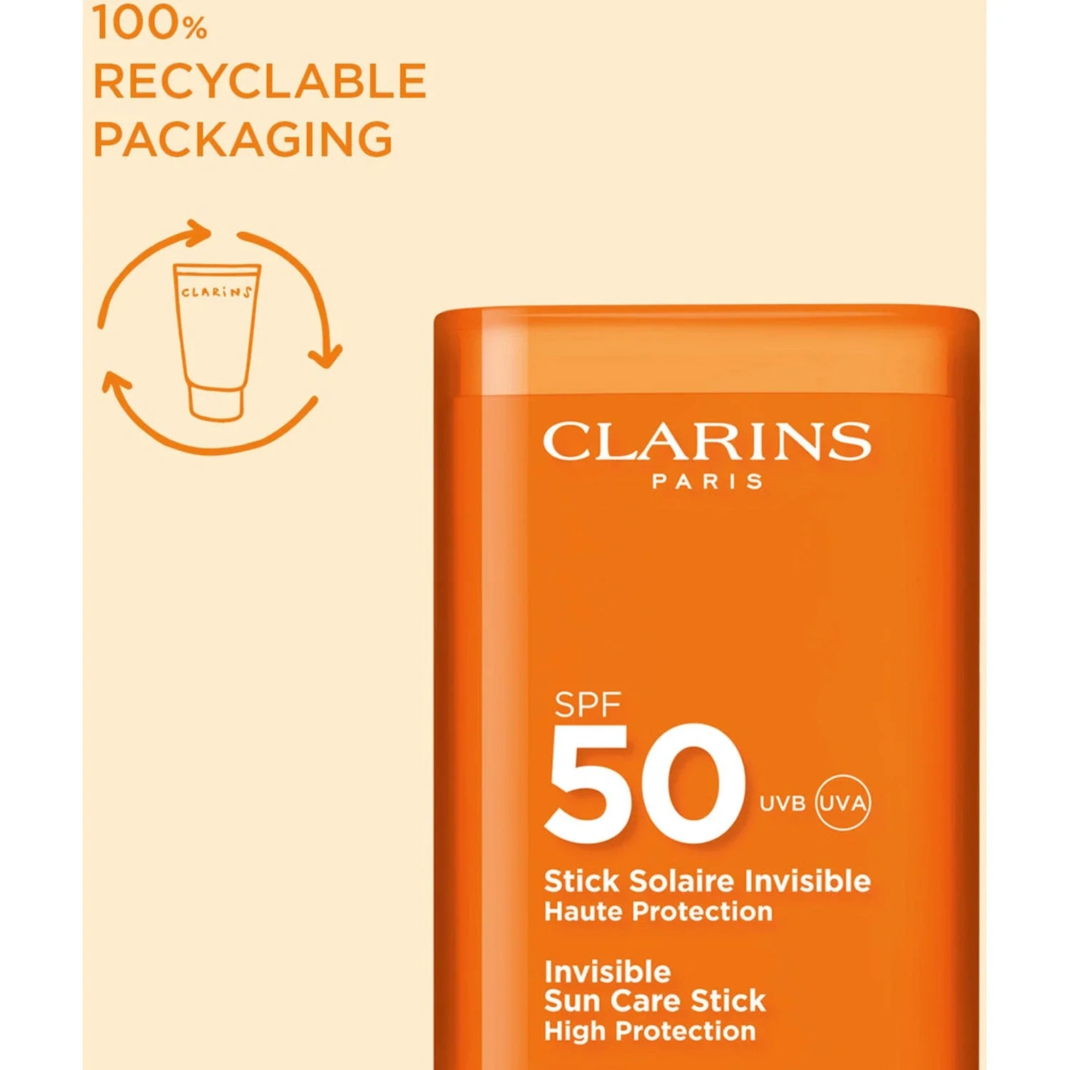 Clarins Invisible Sun Care Stick High Protection SPF50