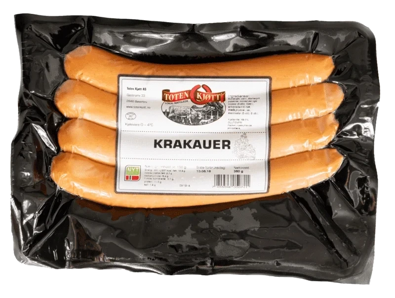 Toten Kjøtt Krakauer 380g