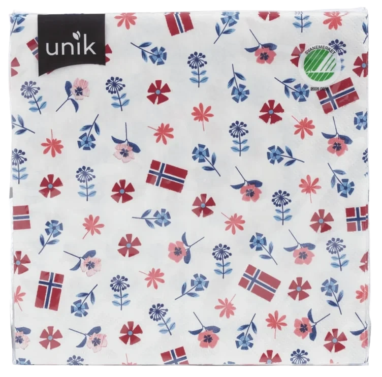 Serviett 17.Mai Design 2 20stk Unik