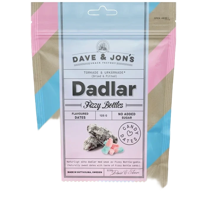 Dadlar Fizzy Bottle 125g Dave & Jon's