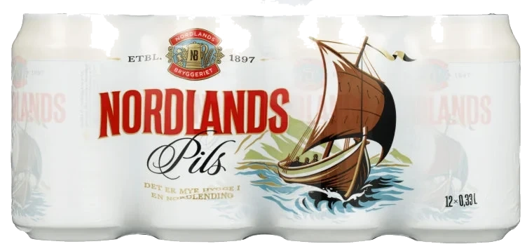 Nordlands Pils 0,33lx12 boks