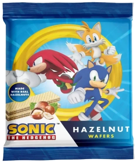 Sonic The Hedgehog Hazelnut Wafers