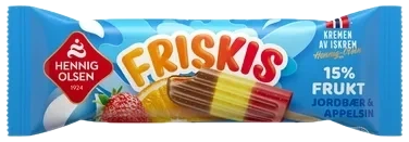 Friskis Jordbær&App.90ml Hennig-Olsen