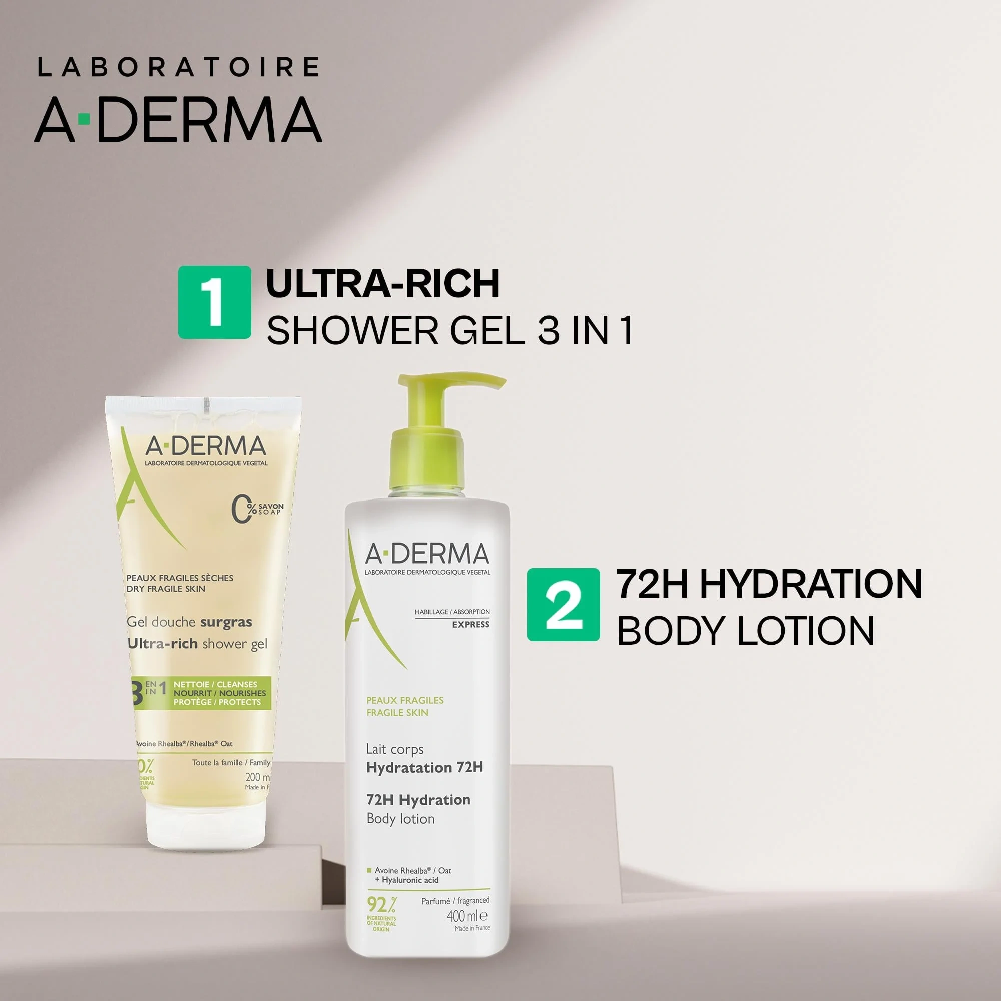 A-Derma Body Lotion, 400 ml