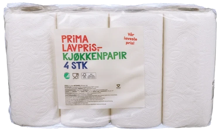 Kjøkkenpapir  4pk